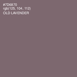 #7D6870 - Old Lavender Color Image